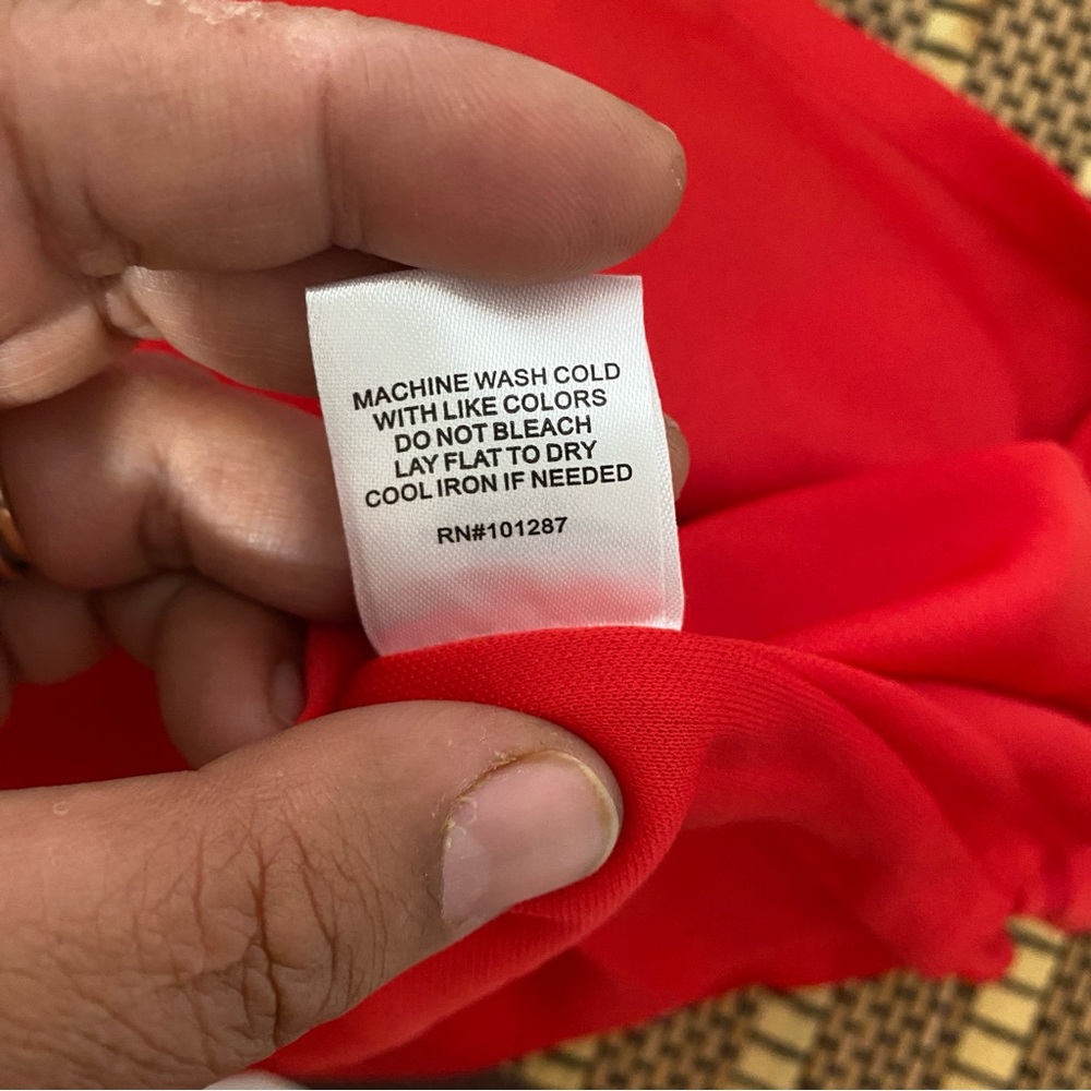 Alexia Admor Red Draped Midi Dress XL NWT Elegant Cocktail Party Evening - Picture 10 of 12